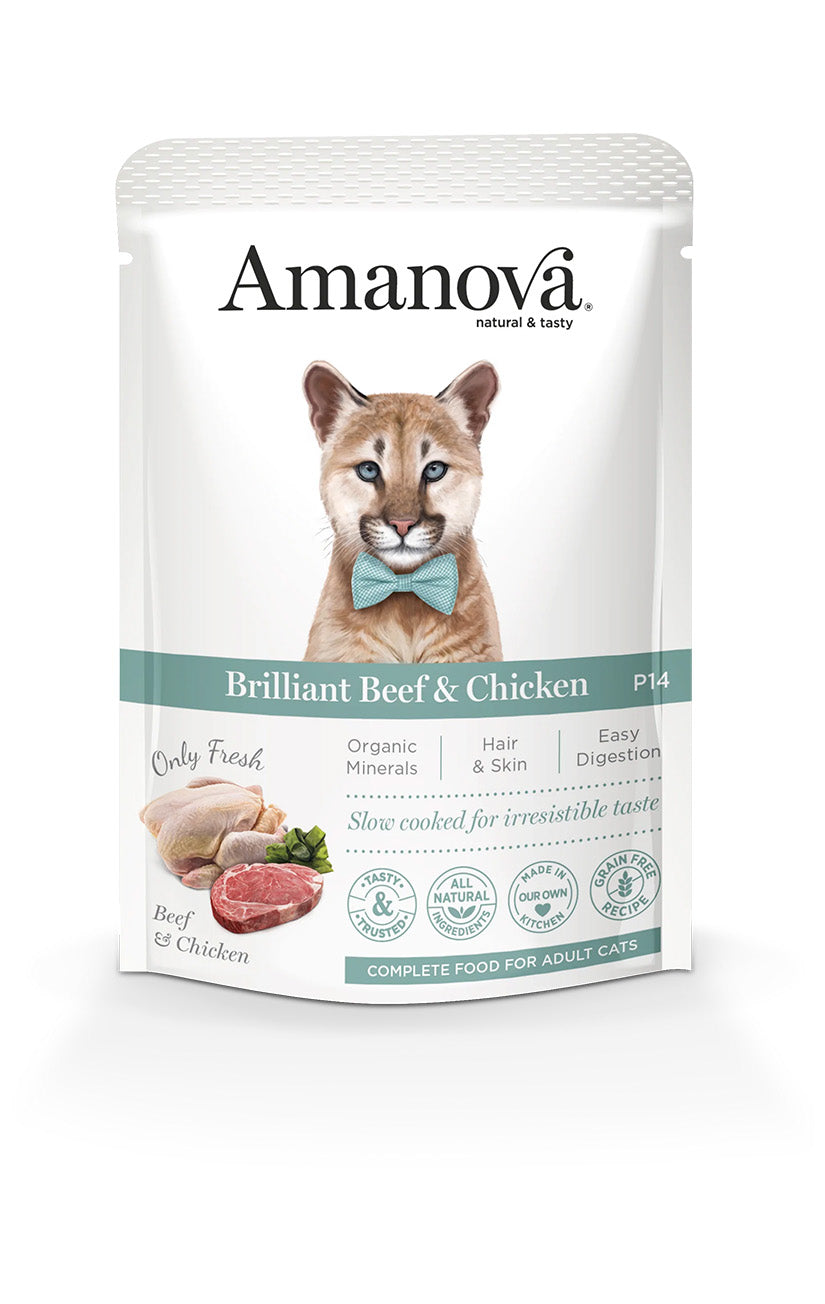 P14 Adult Cat - Verse Kip en kalfsvlees - Natvoeding