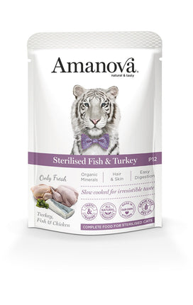 P12 Sterilised Cat - Verse kalkoen en Vis - Natvoeding