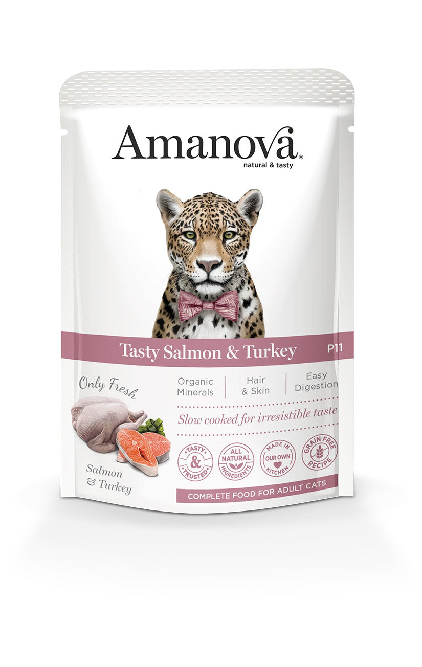 P11 Adult Cat - Verse kalkoen en zalm - Natvoeding