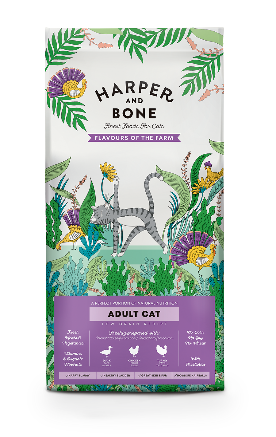 Adult Cat - Flavours of the farm -  Eend, kip en kalkoen
