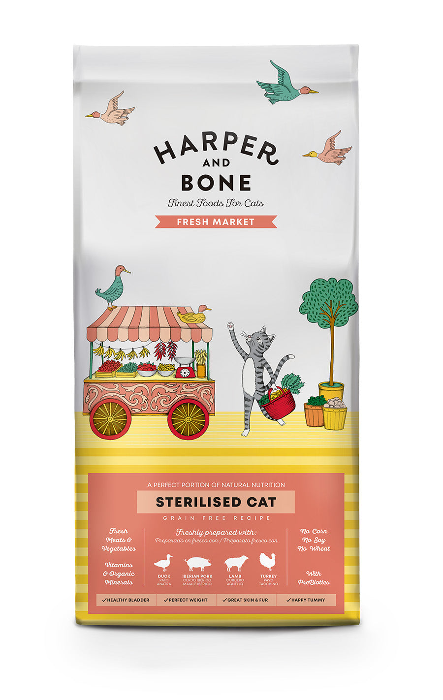 Sterilised cat - Fresh market - Eend, varken, lam en kalkoen.